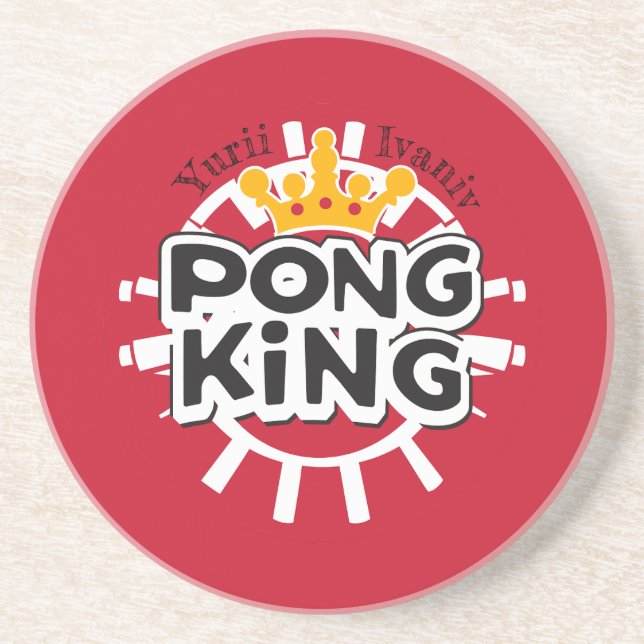 Porta-copos Pong King Red (Frente)