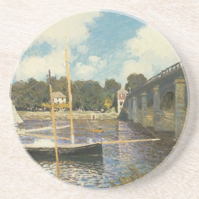 Porta-copos Ponte Rodoviária na Argentina por Claude Monet (Frente)