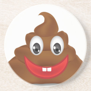 Porta-copos poo emojis