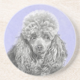 Porta-copos Poodle (Brinquedo, Miniatura) Pintando Arte Cão O