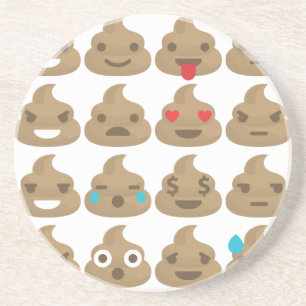 Porta-copos poop emojis