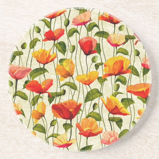 Porta-copos Poppies Brilhantes (Frente)