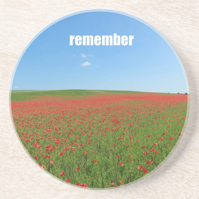 Porta-copos Poppies lembram (Frente)