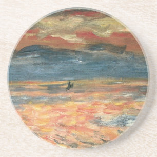 Porta-copos Pôr do sol no mar de Pierre Renoir, Arte Fino Anti
