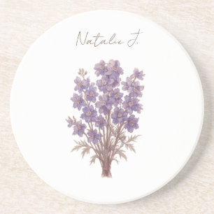Porta-copos Portal Floral Personalizado com Larkspur