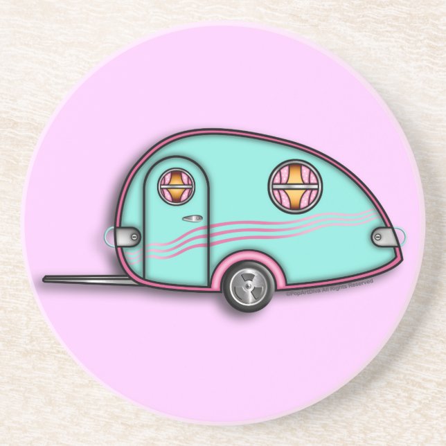 Porta-copos Portas copos de arenito de Pedra RV (Frente)