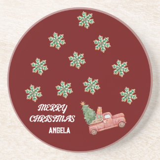 Porta-copos Portas copos de Natal em Floco de Neve