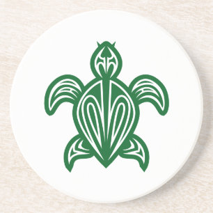 Porta-copos Portas copos de Silhueta de Tartaruga Tribal