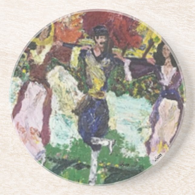 Porta-copos Portas copos: Festival da Grécia (Frente)