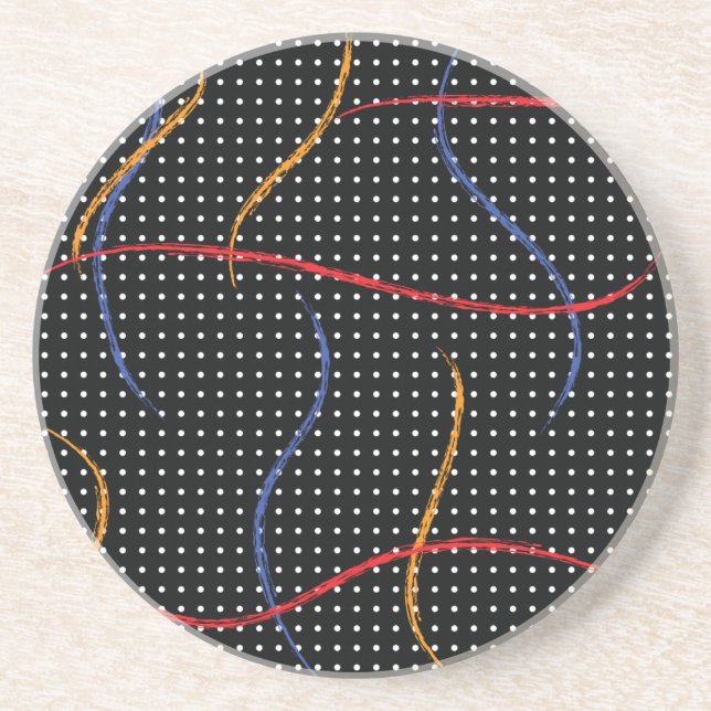 Porta-copos Portas e Splatter de Pintura Retroativa (Frente)