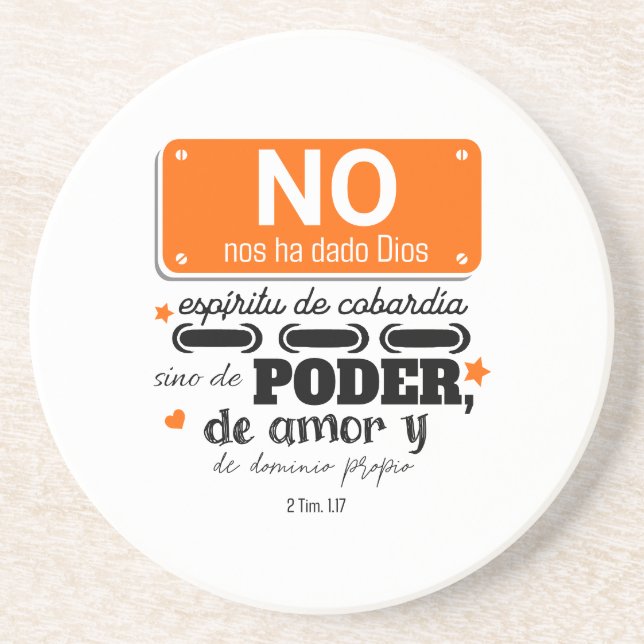 Porta-copos Posavaso Bienaventurado (Frente)