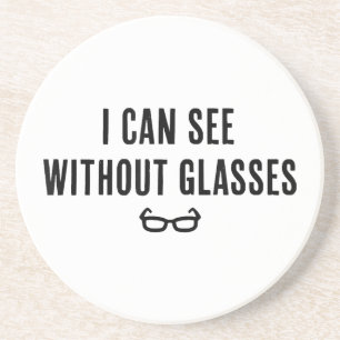 Porta-copos Posso Ver Sem Óculos - Festa Engraçada De Mentira