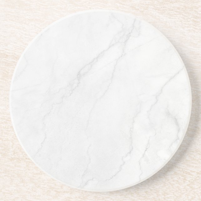 Porta-copos Pousa Copos de Papel de Mármore Branco Simples Mod (Frente)