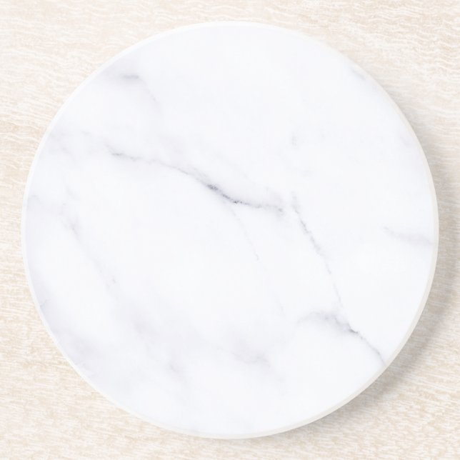 Porta-copos Pousa-copos de papel rústico de mármore branco sim (Frente)