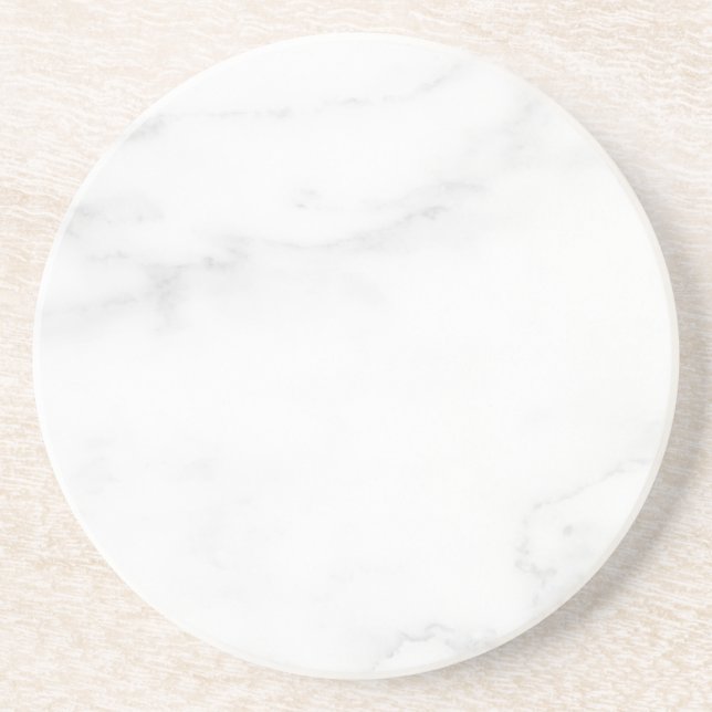 Porta-copos Pousa Papel de Mármore Branco Simples Moderno Rúst (Frente)