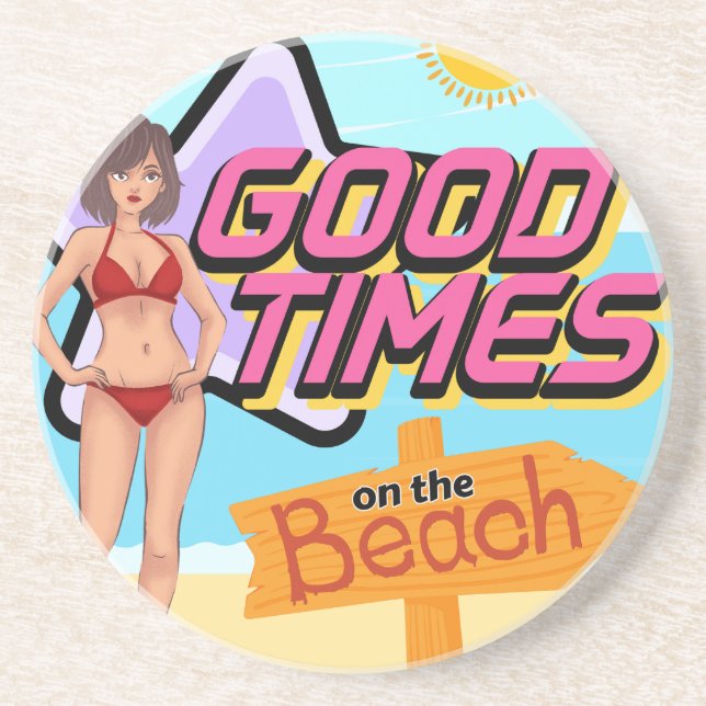 Porta-copos praia (Frente)