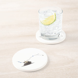 Porta-copos Praia náutica única e elegante costeira minimalist