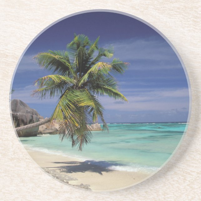 Porta-copos Praia Tropical, Anse Sourse D'Argent, La Digue (Frente)
