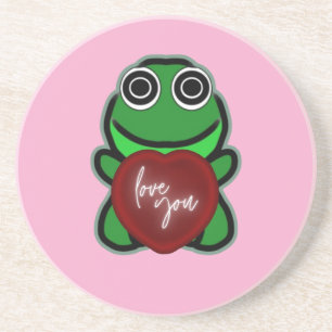 Porta-copos Presente de Coração de Sapo Kawaii do Amor Persona