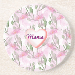 Porta-copos Presente floral em aquarela personalizado e custom