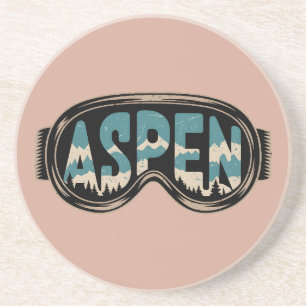 Porta-copos Presentes da estação de esqui Goggles Aspen Snowma