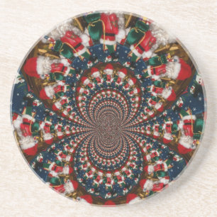 Porta-copos Presentes de Natal Coloridos Retro Vintage gif de