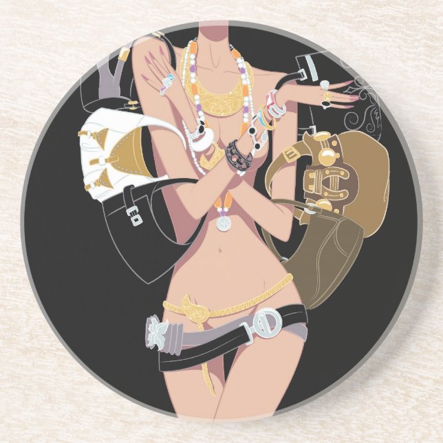 Porta copos preta dos fundamentos (Frente)