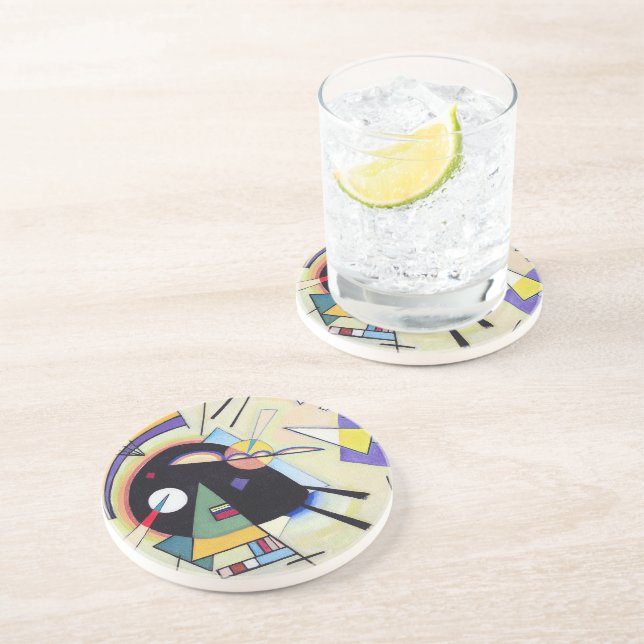 Porta-copos Preto e Violeta - Kandinsky (Lateral)