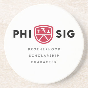 Porta-copos Princípios da Phi Sigma Kappa