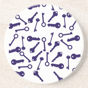 Porta-copos Produto de padrão azul chave