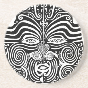 Porta-copos Projeto tribal maori antigo do tatuagem de Moko