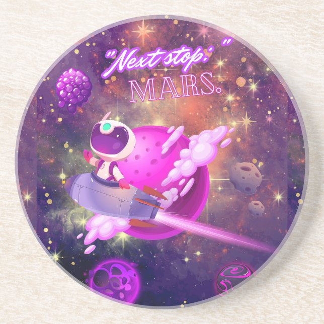 Porta-copos Próxima parada Marte (Frente)