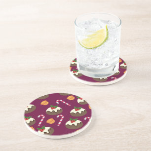 Porta-copos "Pudim de Natal, cana doce e tartes de picada"
