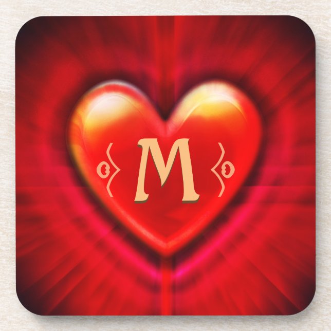 Porta copos Pulso vermelho coração personalizado m (Frente)