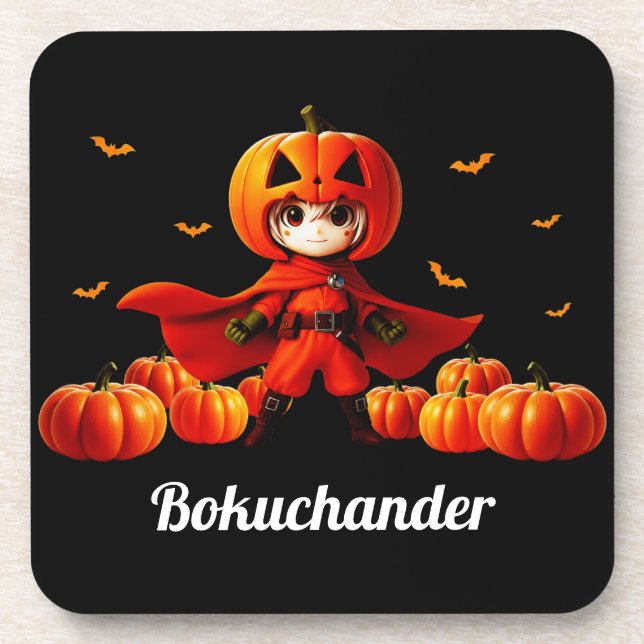 Porta copos Pumpkin-Herói Bokander (ボ ク ン ャ ダ      (Frente)