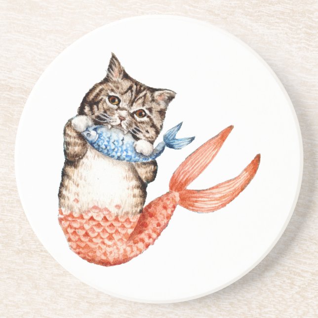 Porta-copos Purmaid Cat Mermaid (Frente)