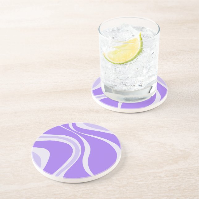 Porta-copos Purple Waves Coaster (Lateral)