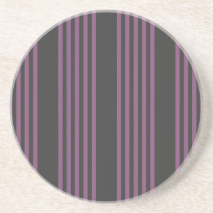 Porta-copos Púrpura Mauve e carvão de cinco faixas