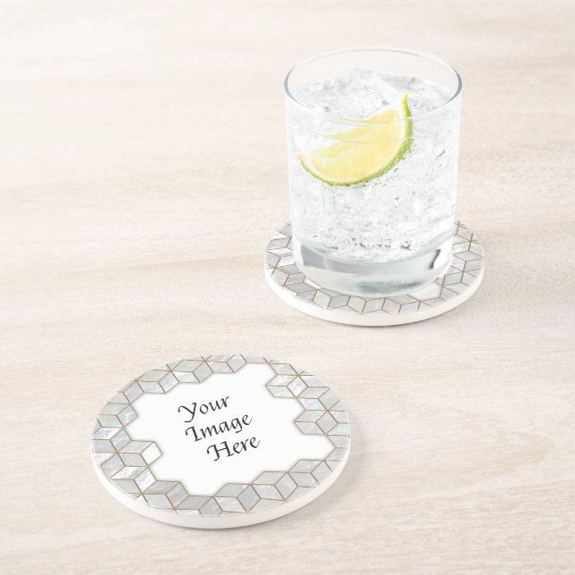 Porta-copos Quadro Da Mãe Dos Azulejos De Pérolas (Lateral)