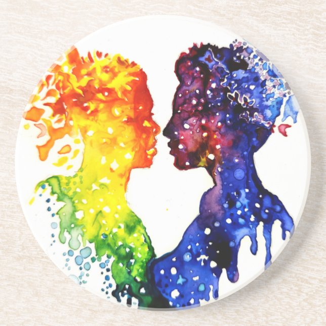 Porta-copos quando o amor te dá borboletas (Frente)