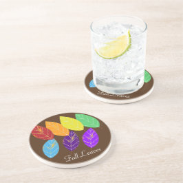 Porta-copos Queda Folha Vermelha Laranja Verde