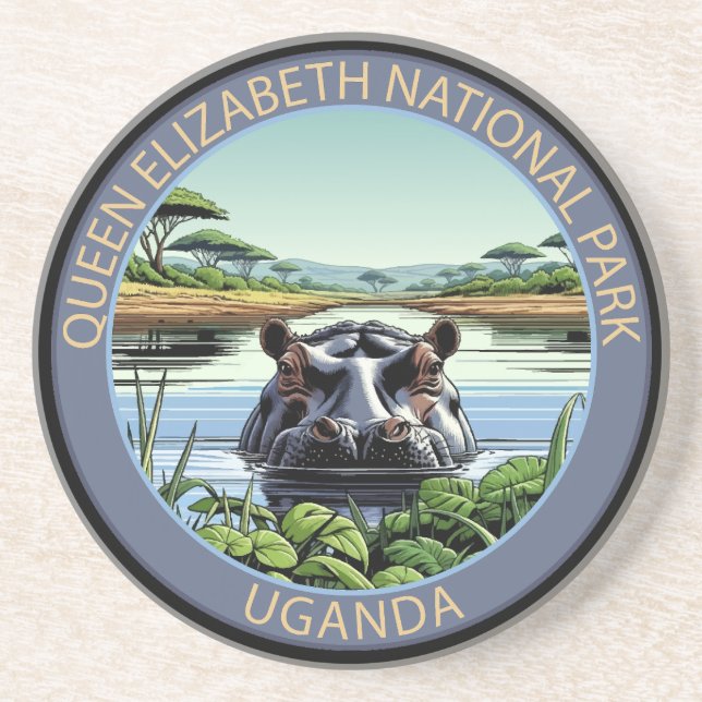 Porta-copos Queen Elizabeth National Park Uganda (Frente)