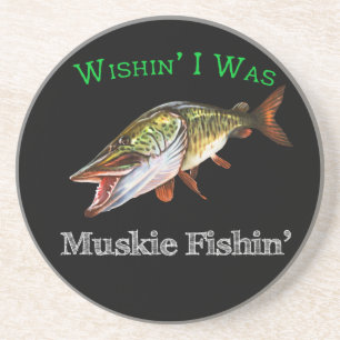 Porta-copos Queria Ser Muskie Fishin