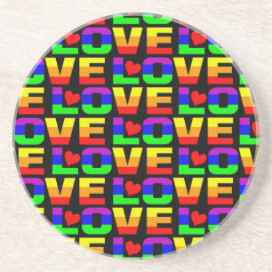 Porta copos Rainbow Love
