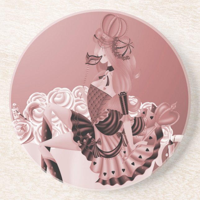 Porta-copos Rainha dos Corações no Teacup (Frente)