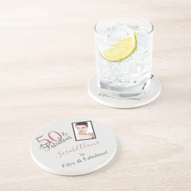 Porta-copos Rapariga 50 e Fabulosa Foto Dourada de Rosa de Ani (Lateral)