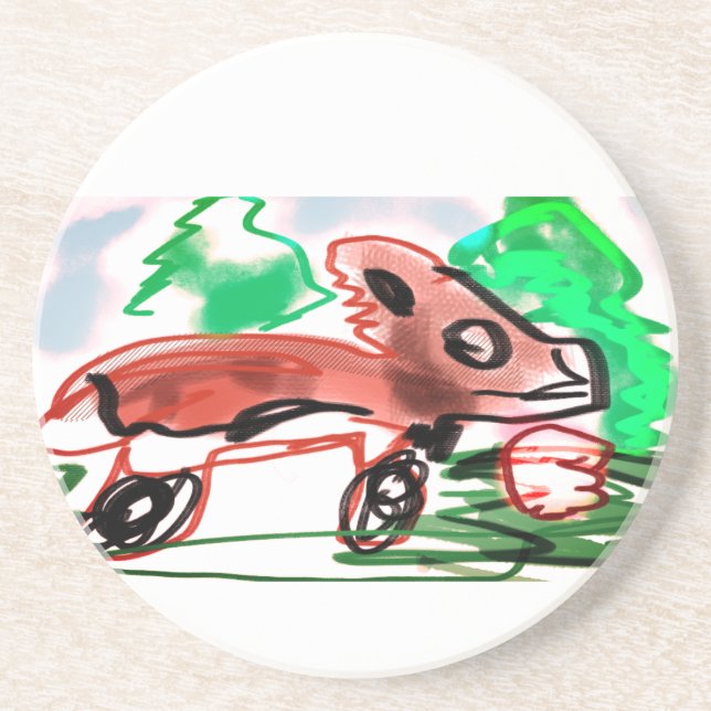 Porta-copos Raposa na primavera (Frente)