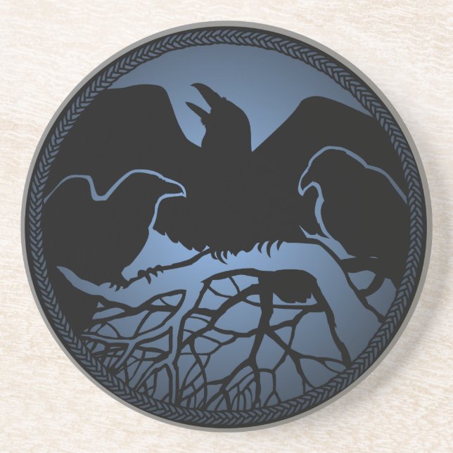 Porta copos Raven Gift Raven & Crow Art Decor (Frente)