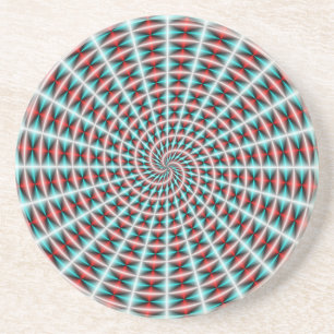 Porta-copos Ray e Espiral em Azul e Vermelho