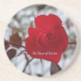 Porta-copos Red Rose Sandstone Coaster